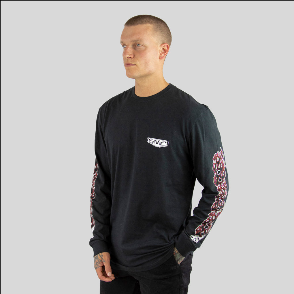 SALVO SMP mens long sleeve tee BLACK - smpclothing